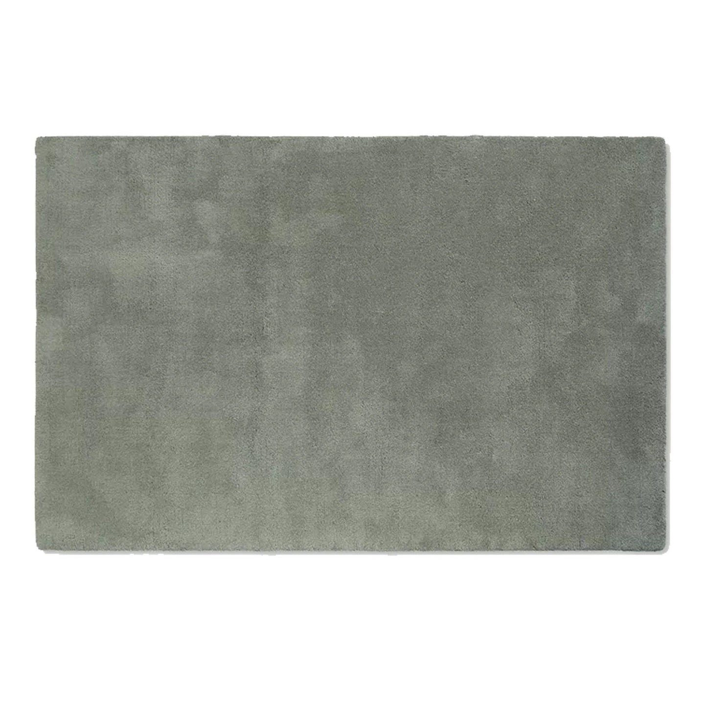 Grey Green | Solid Color - Handcrafted Rug/Carpet | Pure New Zealand Wool | Hand Tufted | High Pile | High Density | Yarn Dyed-1