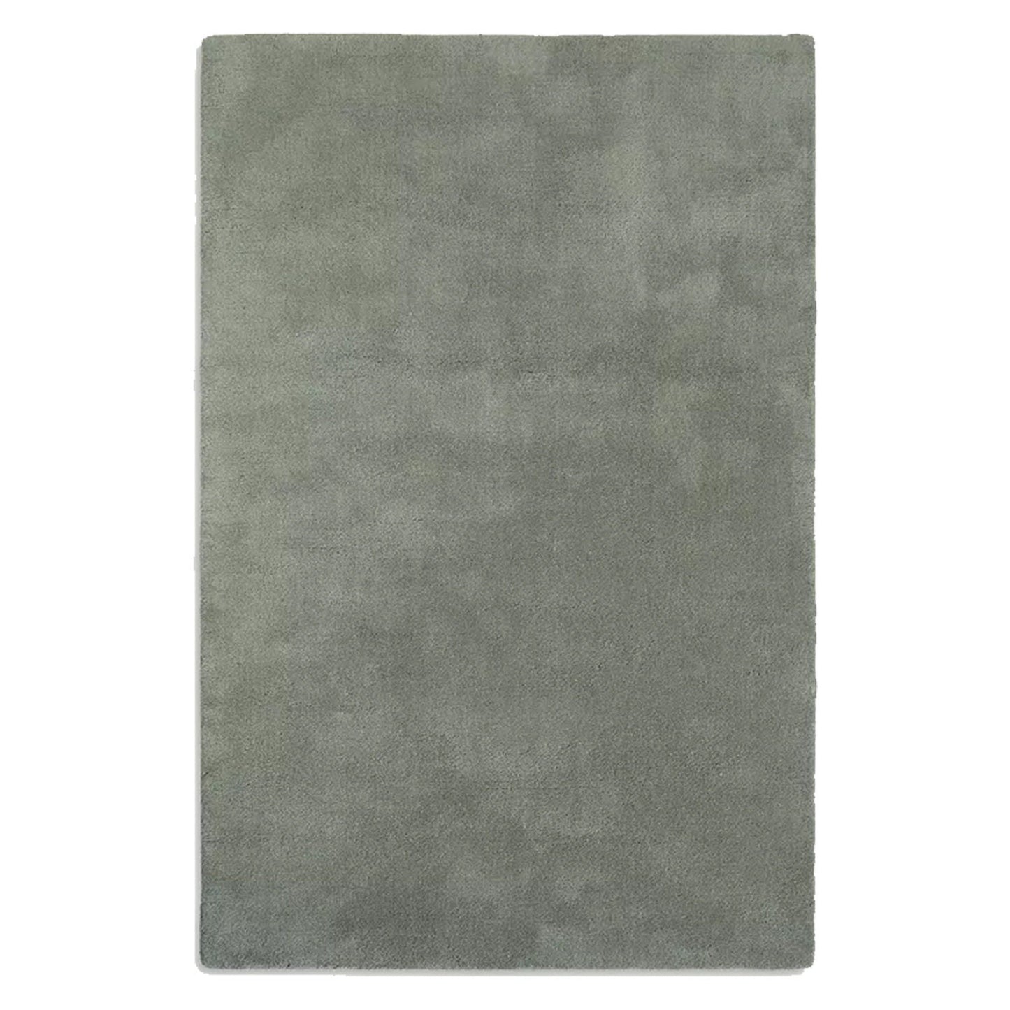 Grey Green | Solid Color - Handcrafted Rug/Carpet | Pure New Zealand Wool | Hand Tufted | High Pile | High Density | Yarn Dyed-0