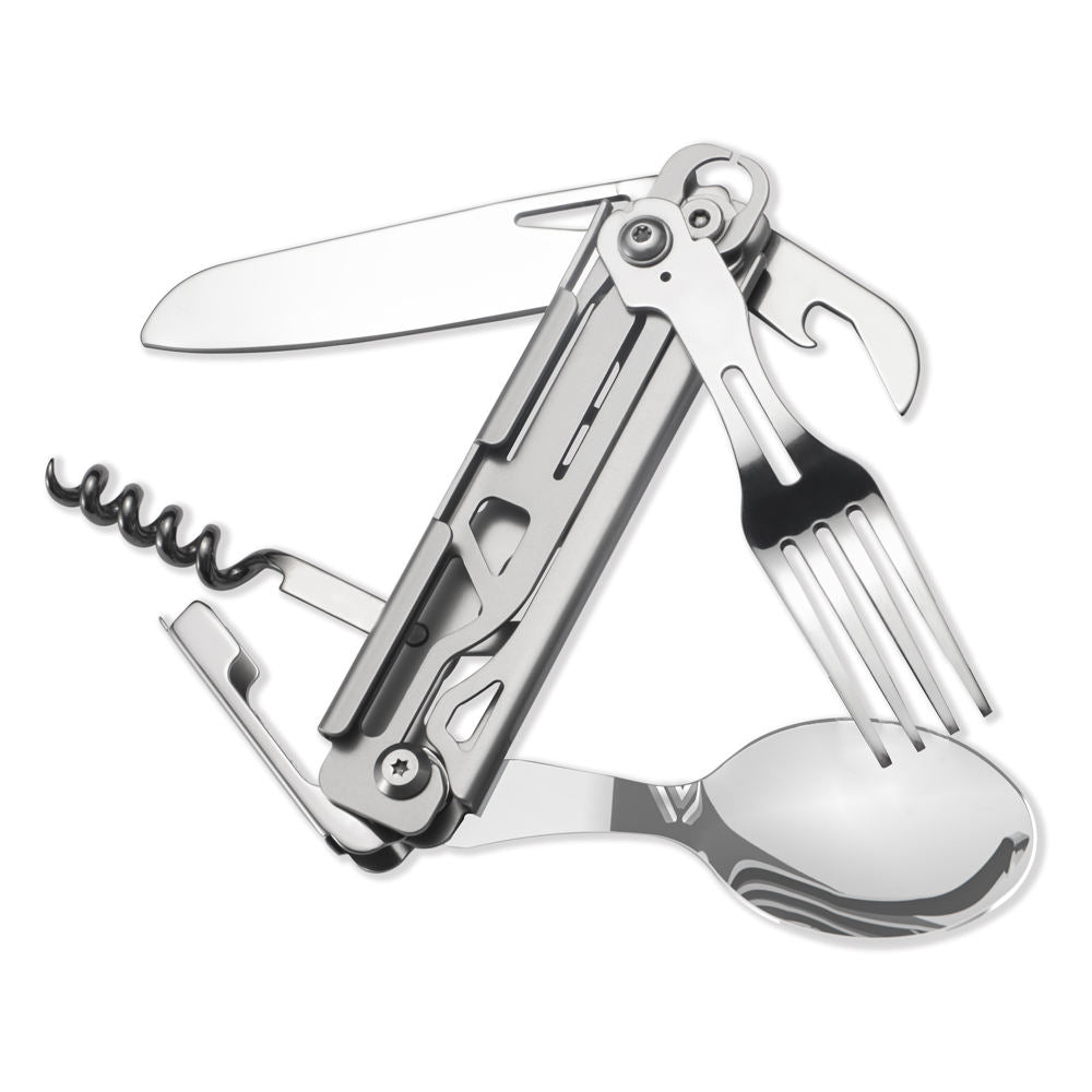 Outdoor Camping Utensils Spoon Fork Knife Utensils Multi Functional Spork Spoon Knife Forks-1